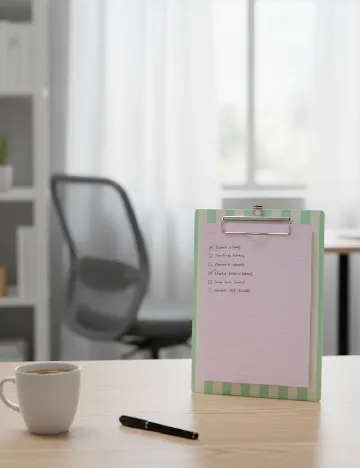 Clipboard cu foi AVEC, verde Verde