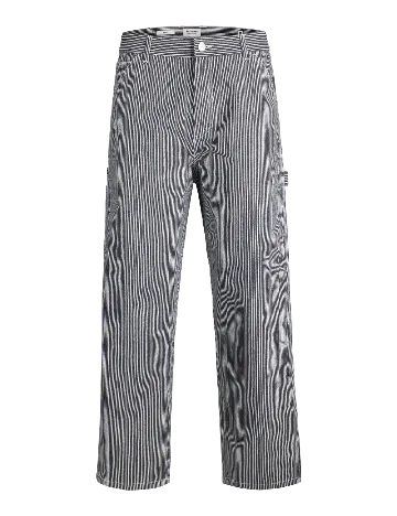 Pantaloni Jack&Jones, bleumarin/alb Albastru