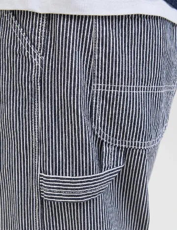 Pantaloni Jack&Jones, bleumarin/alb Albastru