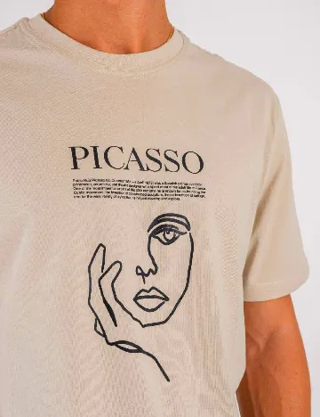 Tricou Only, bej Crem