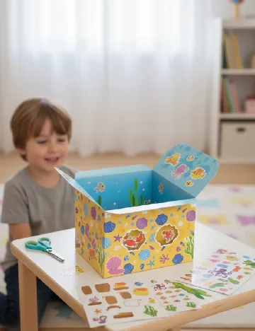 Set de lucru manual cu Peisaje din Ocean AVEC, mix culori