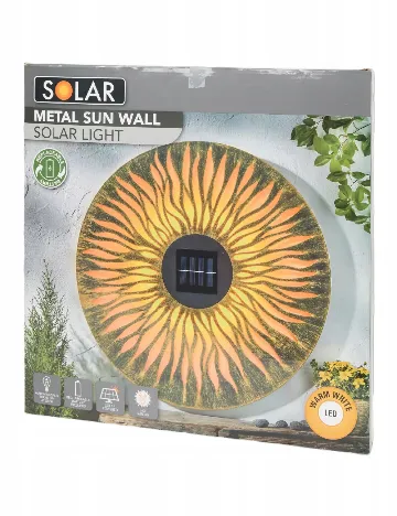 Lampa solara ACTION, auriu
