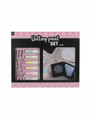 Set creație artă punctată Craft world, roz Roz