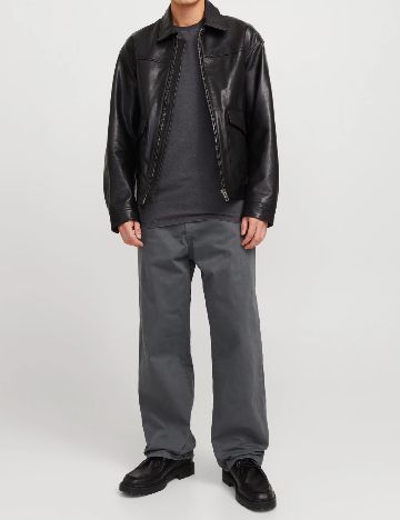 Blugi Jack&Jones, gri petrol