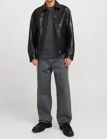 Blugi Jack&Jones, gri petrol Gri