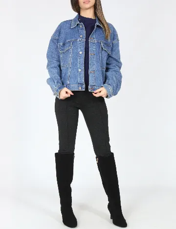 Jacheta C&A, albastru Albastru