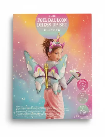 Set baloane unicorn 3 bucati AVEC, mix culori