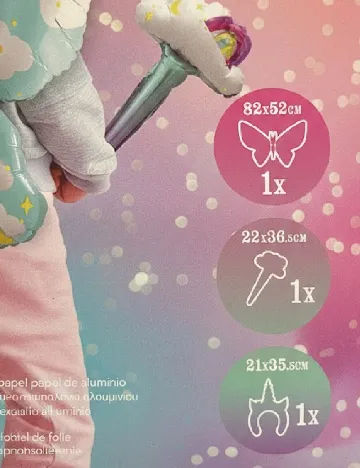 Set baloane unicorn 3 bucati AVEC, mix culori