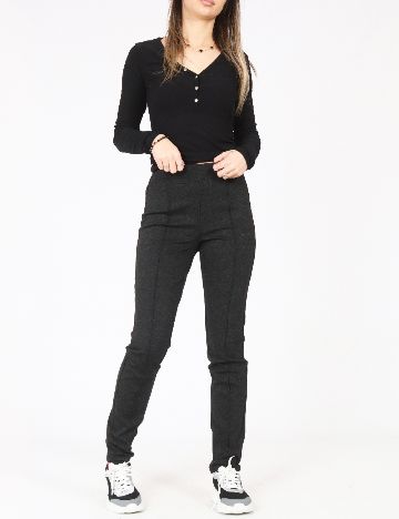 Pantaloni C&A, gri inchis