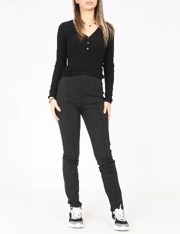 Pantaloni C&A, gri inchis Gri