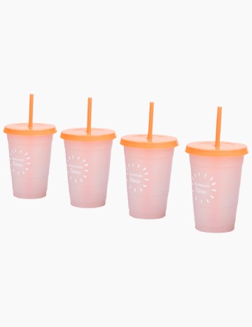 Set pahare termosensibile 4 bucati AVEC, portocaliu