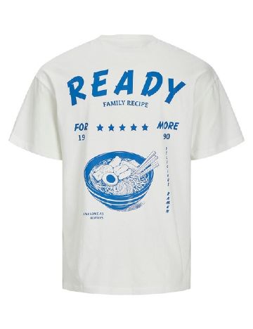 Tricou Jack&Jones, alb/albastru