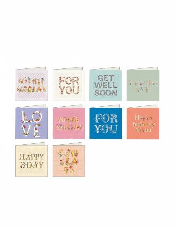 Set felicitari DLP Industry, mix culori