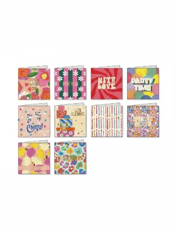 Set felicitari DLP Industry, mix culori Mix culori