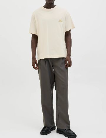 Tricou Jack&Jones, crem