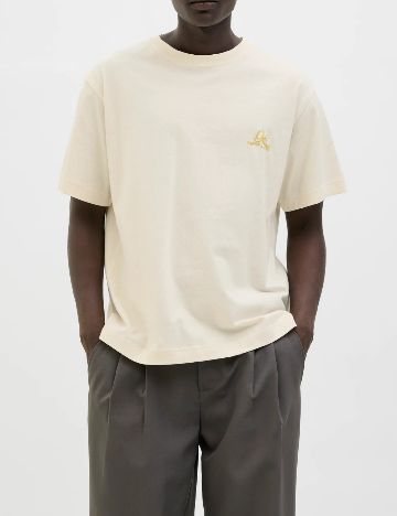 Tricou Jack&Jones, crem