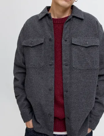 Jacheta Jack&Jones, gri inchis Gri