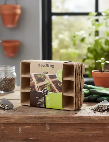 Set cutii pentru rasaduri 5 bucati ACTION, maro