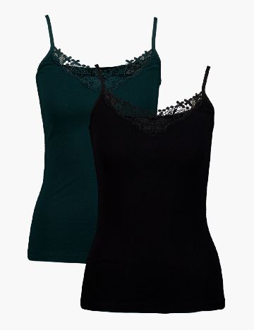 Set Maiouri 2 bucati Only, negru/verde