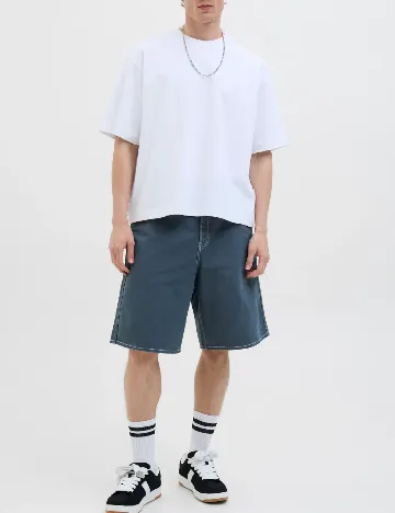 Pantaloni scurti Jack&Jones, albastru Albastru