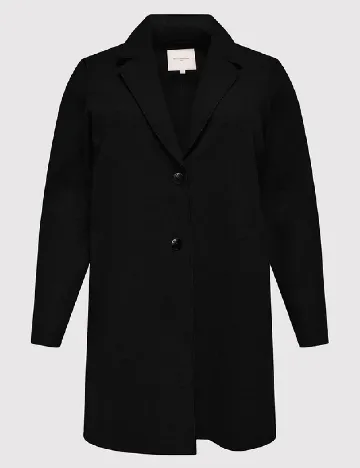 Palton Only Carmakoma, negru Negru