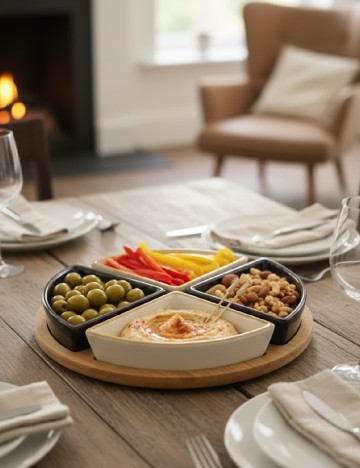 Set boluri cu suport din bambus Moritz & Moritz, mix culori