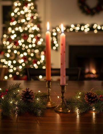 Set lumanari 2 bucati AVEC, mix culori