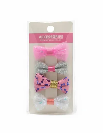 Set clame de par 4 bucati Little Concepts, mix culori Mix culori