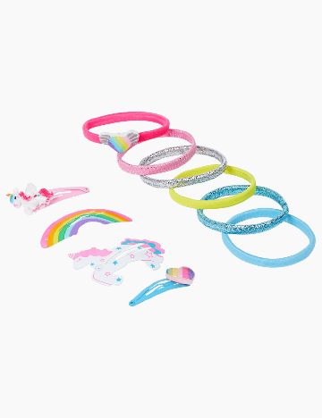 Set clame de par 10 bucati Little Concepts, mix culori