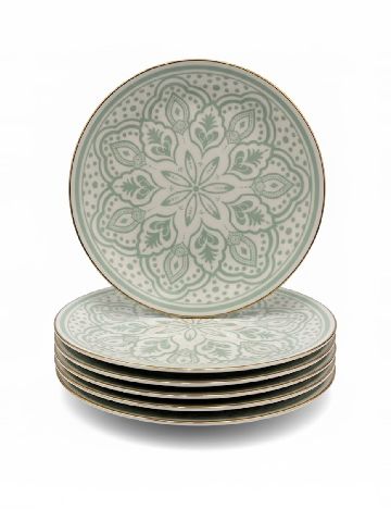Set farfurii 6 bucati Sahara, verde