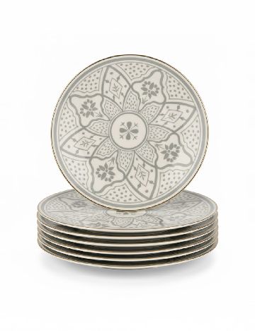 Set farfurii 6 bucati Sahara, gri