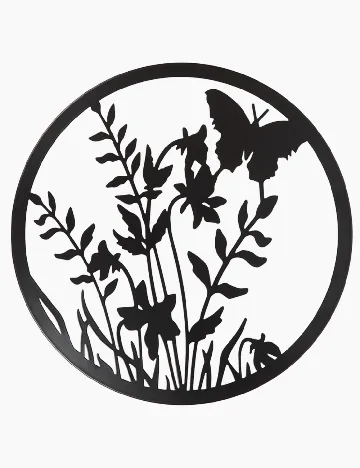 Cuier decorativ de gradina Home Accents, negru