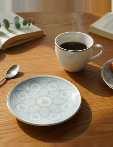 Set farfurii mici 6 bucati Sahara, albastru