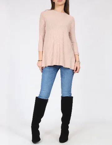 Bluza Zara, roz pudra Roz