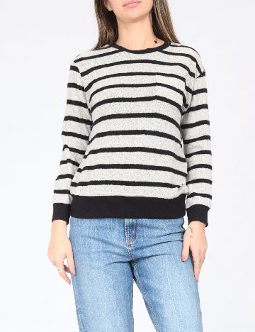 Bluza Zara, gri/negru