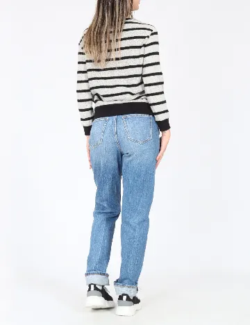 Bluza Zara, gri/negru Gri