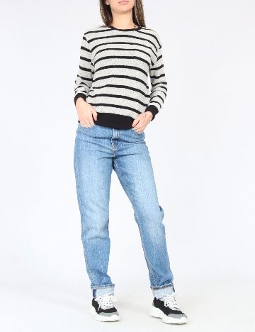 Bluza Zara, gri/negru