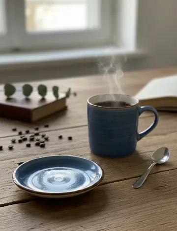 Set farfurii mici 6 bucati Arovo, albastru inchis