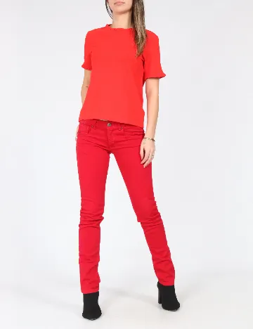 Pantaloni Zara, rosu Rosu