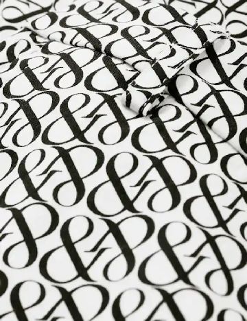 Pantaloni C&A, negru/alb