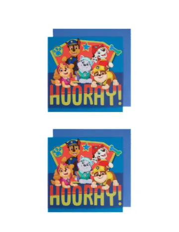 Invitatii cu plicuri 8 bucati Nickelodeon, bleumarin/verde Albastru