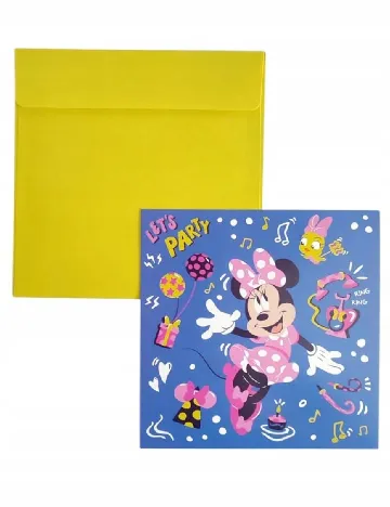 Invitatii cu plicuri 8 bucati Nickelodeon, mix culori Mix culori