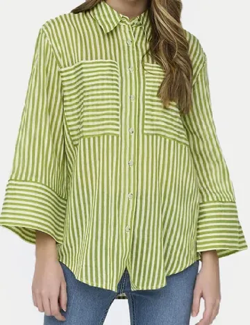 Camasa Jacqueline de Yong, verde Verde