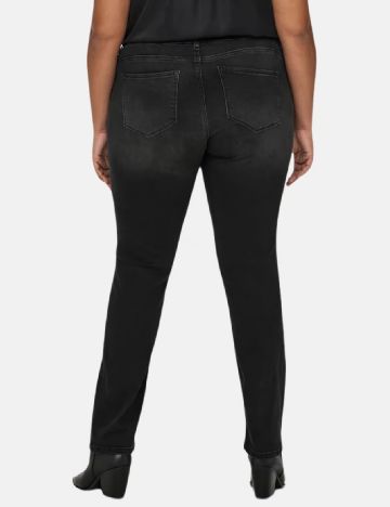 Blugi Only Carmakoma, negru