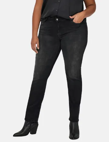 Blugi Only Carmakoma, negru Negru