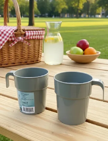 Set cani 3 bucati ACTION, gri Gri