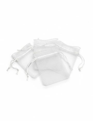 Set saculeti 5 bucati Hobby Flora, alb