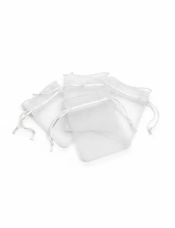 Set saculeti 5 bucati Hobby Flora, alb Alb