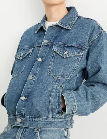 Jacheta Oversize C&A, albastru Albastru