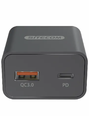 Incarcator USB cu 2 porturi SITECOM, negru Negru